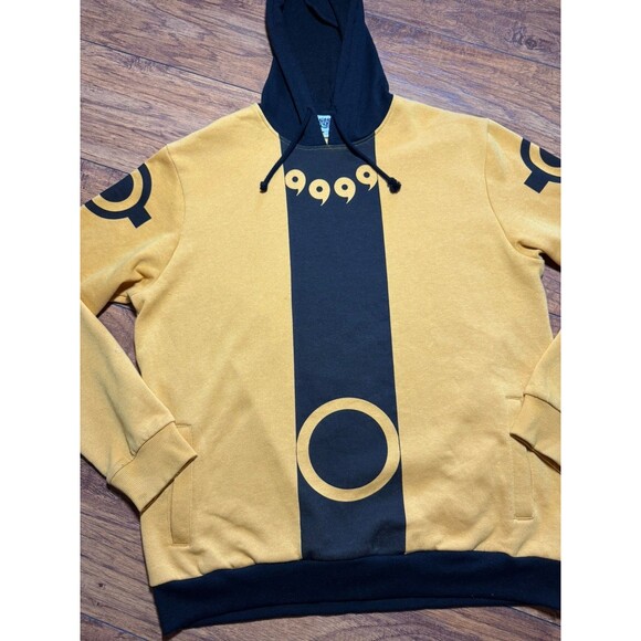 Naruto Shippuden 2007 hoodie Yellow Ripple Junction Large Cosplay EUC - Picture 3 of 10